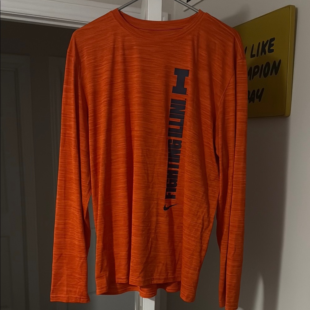 Nike Men's Illinois Fighting Illini Long Sleeve Shirt